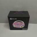 KLIM Candy Kids CD Player for Children - FM Radio - Includes Batteries - Pink - Boombox Portable - CD Player Children - with Speakers, Toddlers (Pink)