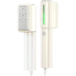 Jack  Rose Dual Voltage Travel Portable Mini Steamer,110-230V,0.9Ib Light,9 * 2.6in Small Mini Travel Size,Steamer Iron 2 in 1,15s Heat-Up,Ceramic Heat Panel,For Global  Europe Traveling