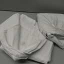 BRILLMAX 6 Pack White Tablecloths 60 x 102 Inch for 6ft Rectangle Tables - 150 GSM Polyester Fabric, 15" Standard Drop, Water, Stain & Wrinkle Resistant Cloth Cover for Wedding Banquet Dining Buffet