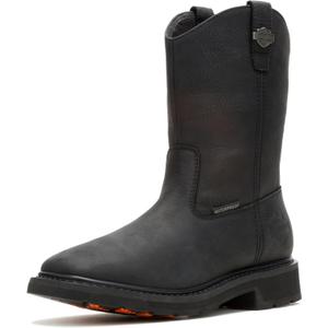 Harley-Davidson Men's Altman Composite Toe Waterproof Motorcycle Work Boots (8.5, Black)