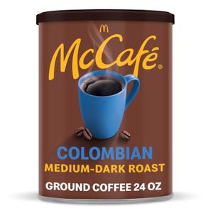 McCafe Colombian, Medium-Dark Roast Ground Coffee, 24 oz Canister (24 Ounce (Pack of 1))