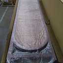 Furnnylane 4 Panel Room Divider Screen and Folding Panel Screen in Arch Shape,Double Sided Panel Divider for Room Separation,Light Brown,70.9" H x 70.9" W