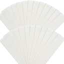 LazBlinds Vertical Blinds Replacement Slats - Light Filtering Fabric Slats for Sliding Doors & Windows, Easy-Cut Polyester, White Texture (82.5" x 3.5", 25 Pcs)