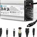 Lithium-ion Battery ebike Electric Bike Electric Scooter Hoverboard Battery Charger Replacement with 7 Connectors (29.4V 2A)