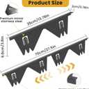 Stainless Steel Stove Gap Covers - 304 Stove Gap Filler, Easy retractable Length 13.8" to 27.5", Width 0.79", Heat Resistant Guard Between Stove Top & Counter, 2 Pck
