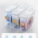 YOOPAI Filament Storage Box - 6 Pack Filament Container for 3D Printing Sealing and Protection - Portable Storage Box with Desiccants&Label for Home&Office,Water-Proof and Dust-Proof 4.0L(9.03*8*3)