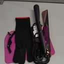 LANDOT 2-in-1 Hair Straightener & Curling Iron - Create Salon Waves, Curls & Straight Styles at Home | Floating Plates, Anti-Frizz & Tangle-Free | Dual Voltage, Temp 250-450F for All Hair Types (Black)