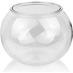 Newpol Large Size 3 Gallon Plastic Fish Bowl, Aquarium Fish Tank 11.5 Liters