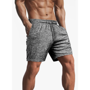 Lehmanlin Men's Bodybuilding Shorts 3/5 Inch Inseam Workout Training Muscle Short Shorts Stretch Quick Dry, Dk03-grey , Size YXL Lehmanlin Men's Bodybuilding Shorts 3/5 Inch Inseam Workout Training Muscle Short Shorts Stretch Quick Dry, Dk03-grey , Size YXL