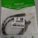 Tisino 1/8 to 1/4 Stereo Cable, 1/8 Inch TRS Stereo to Dual 1/4 inch TS Mono Y-Splitter Cable 3.5mm Aux Mini Jack to Jack Breakout Cord - 3.3 feet