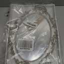 Hamphinee Oval Vintage Wall Mirror Tray, Dresser Organizer Tray, Decorative Perfume Mirror Tray, Serving Tray, 9.8"x 14.6", Silver