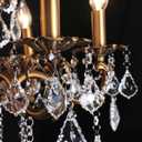 Crystal Chandeliers Contemporary Chandelier 6 Lights Island Lighting Candle Pendant Ceiling Light Fixture for Dining Room Living Room Kitchen Bedroom Hallway Entry D22.1