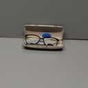 Gaoye Blue Light Blocking Glasses - Trending Round TR90 Frames, Metal Arms, UV400 Protection - Matching Soft Case (*1-light Black Frame/Transparent Lens)