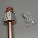 BlueFire 4 in 1 Karaoke Wireless Microphone with LED Lights, Portable Microphone for Kids, Great Gifts Toys for Kids, Girls, Boys and Adults (Pink)