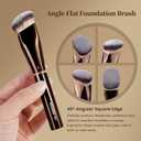 MAANGE Makeup Brushes 16Pcs Professional Foundation Powder Blush Contour Eyeshadows Double-End Makeup Brushes Set with Bag and Gift Box-CoffeeBrown