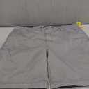 Margaritaville Men's Sun-Bleached-Cotton Shorts with Button/ Zipper Waistband Closure, Alloy, 40