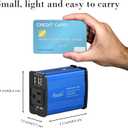 Modified sine wave power inverter 150 watt rated power and 300 watt surge power with 2 USB port output. (Blue)