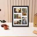 DUENPY 11x14 Collage Picture Frame, 4x6 Collage Picture Frame, Displays Five 4x6 inch Photos, or 11x14 (Without Mat) Wall Decor Wall Hanging or Tabletop, Black.
