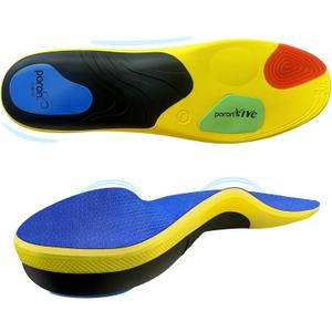 Heavy Duty Support Pain Relief Orthotics - 230+ lbs Plantar Fasciitis Insoles, Medium Arch Support Insoles Men Women, Flat Feet Orthotic Insert, Work Boot Shoe Insoles -Shock Absorption Every Step(XS)