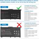 HT03XL L11119-855 HTO3XL Laptop Battery for HP Pavilion 17-CA 17-BY 15-DA 15-DB 15-DW 15-DY 14-CE 14-CF 14-DF 14M-DH0003DX 14M-DH1003DX L11421-542 L11421-2C2 HSTNN-UB7J HSTNN-DB8R HT03041XL LPD1071