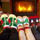 Haawooky 12 Pairs Christmas Socks,Fun Colorful Holiday Socks,Novelty Cozy Crew Sock Set for Women,Men,Funny Xmas Gifts