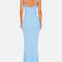 ISZPLUSH Women's Sleeveless All Mesh Dress Sexy Mini Tassel Cut Out See Through Dress High Slit Ruffle Hem Mesh Club Outfit (S)
