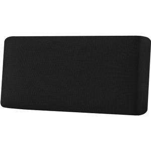H.VERSAILTEX Super Stretch Individual Seat Cushion Covers Sofa Covers Couch Cushion Covers Slipcover Sets Thick Jacquard Textured Twill Fabric (1 Piece Sofa Cushion Cover, Black)