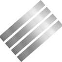 4PCS Stainless Steel Trim Strip, 304 Brushed Stainless Steel Strips, Self-Adhesive Metal Sheet Gap Filler, Gap Cover Metal Trim Strip with Brushed Finish for Wall Oven/Microwave Combo/Cooktop (3 x 29.9 Inch)