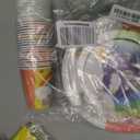 Rainbow Birthday Party Supplies Rainbow Theme Party Decorations for Boy, Include Tablecloth Banner Plate Napkin Cups