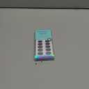 BTArtbox Press On Nails Short - Haunted Sapphire, Dark Blue Navy Press On Nails with Glue for Women, Winter Opaque Soft Gel Glue On Nails in 15 Sizes - 30 Stick On Nails Kit