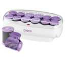 Conair Hot Rollers for Long, Medium & Short Hair, 12 Ceramic Flocked 1½-Inch and 1¾-Inch Heated Hair Rollers with Clips, Hot Curlers for Women, Volume & Curls