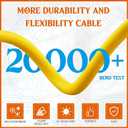 Kanayu 10-50P to 6-50R 50amp Welder Adapter Cord Compatible with NEMA, 3 Prong Range Stove Oven to Welder Plasma Cutter Adapter with Ergonomic Handle Heavy Duty STW 8 AWG*3C, 1ft, ETL Listed