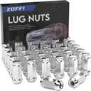 ZOFFI 9/16-18 Lug Nuts 32pcs - Replacement for 1994-2010 Dodge ram 2500/3500, 2002-2010 Dodge ram 1500, 1984-1997 Ford F250/F350 Aftermarket Wheel 32pcs Chrome Closed End Lug Nuts