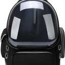 Cat Backpack Carrier for Cats and Small Dogs, Breathable Cat Bubble Backpack, Airline Approved Pet Travel Carrier for Hiking Camping Outdoor(Black) (16.5"L x 13.5"W x 10.5"H)