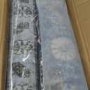 Rugland 9x12 Area Rug - Stain Resistant Washable Rug, Anti Slip Backing Rugs for Living Room, Vintage Tribal Area Rugs (TPR07-Green, 9'x12')