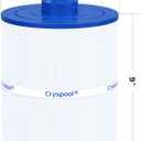 Cryspool 08004 Filter Compatible with C-8450, FC-3310, PCS50N, 100593, 3301-2261, Maax Spas, 50 Sq. Ft Spa Filter Cartridge, 1 Pack