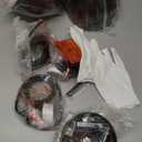 TERLEENART 3 Pack Industrial Farmhouse Ceiling Hanging Pendant Light Fixtures with Matt Black Metal Bell Shade Build-in Golden,for Kitchen Island Dinning Room Bedroom Living Room Entryway Loft Foyer