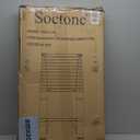 Soctone Telescoping Ladder, 12.5 FT Aluminum Button Retraction Extension Ladder with 2 Triangle Stabilizers, Multi-Purpose Ladder with Slow Down Design, 330lbs Max Capacity for House Daily Life