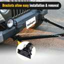 Nilight Tow Bar with Safety Chains, Coupler Fits 2-Inch Hitch Ball, 5500 lbs Towing Capacity, 41-in Opening Width, Bumper-Mounted Universal Towing Bar for RV, Car, Trailer, Truck, Alloy Steel