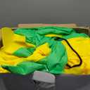 13.6 Ft Long Christmas Inflatable Decorations, Huge Xmas Inflatable Dragon Dinosaur with Trees Gift Hats Decors Built-in LED Lights Stakes Blow Up Yard Lawn Garden Party Santa Inflatables de Navidad