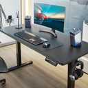 ErGear Height Adjustable Electric Standing Desk, 48 x 24 Inches Sit Stand up Desk, Memory Computer Home Office Desk (Black) (48*24 Inch)
