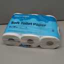 Amazon Basics 2-Ply Soft Toilet Paper, 6 Rolls, 350 Sheets per Roll, Equivalent to 37 Regular Rolls, Septic Safe