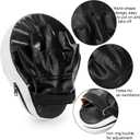 WUWEOT 2-in-1 Punching Mitts Kick Pack Set, Boxing Mitts Focus Pads and Taewondo Kick Pad, Adjustable Soft Shield Durable Training Pads Set for Boxing, Kickboxing, Karate, Muay Thai, MMA Training