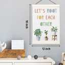 LKETW Boho Inspirational Poster Hanger Frame 12x16 Inch, Let's Root for Each Other Motivational Wall Art Posters for Kids Room, Inspirational Hanging Banner Decor for Playroom Homeschool Classroom