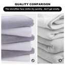 MOONQUEEN Microfiber Facial Cloths Fast Drying Washcloth 12 Pack - Premium Soft Makeup Remover Cloths - Highly Absorbent