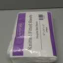 BLISSFORD - 2 Pack Fitted Hospital Bed Sheets with Elastic All Around for a Cotton Rich Soft Knitted Jersey Sheet, 36 x 84 x 12