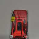 DEERLAMN Case for iPhone 16 with Slide Camera Cover+Screen Protector (2 Packs), Rotated Ring Kickstand Military Grade Shockproof Protective Cover-Red