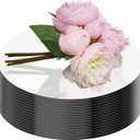 16Pack Round Mirror Centerpieces for Tables, Acrylic Round Mirror Trays Plates Decoration Circular Plate for Table Centerpiece Candles Wedding Baby Shower Christmas Party Decor Crafts (6inch)