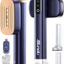 Travel Steamer for Clothes,Sundu Portable Handheld Garment Steamer,15s Fast Heat-up,2 Water Tanks (180 ml and 100 ml),Steamer Ironing Gloves,45 Minutes of Continuous Ironing for Travel,Home Aqua Blue