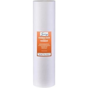 SET OF 6, iSpring FP25B High-Capacity 20” x 4.5” Sediment Water Filter Cartridge, 5 Micron Replacement